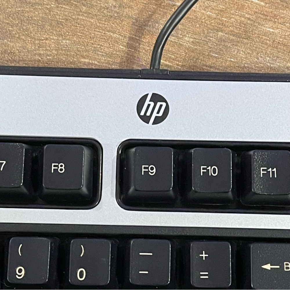 HP Wired PS2 Standard 104-Key Desktop Keyboard KU-0316 434820-002 537745-001 - Picture 4 of 6